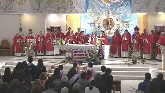 Iaşi (catedrală): Ziua Tinerilor în Duminica Floriilor (II) (13 aprilie 2014) (youtube)