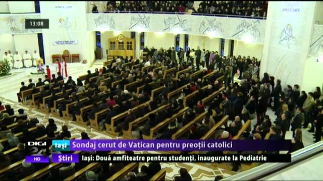 Digi24 Iaşi: Preoţii catolici au de răspuns la un sondaj pe subiecte tabu (4 noiembrie)