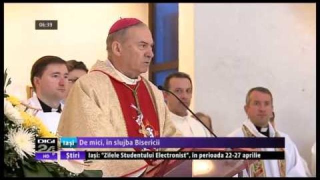 Iaşi (Digi24): "De mici în slujba Bisericii". Reportaj despre Întâlnirea copiilor şi adolescenţilor ministranţi din Dieceza de Iaşi (20 aprilie)