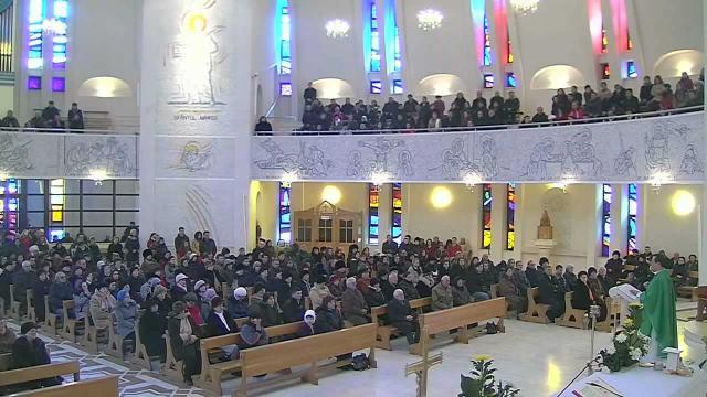 Iaşi (catedrală): Liturghia solemnă celebrată de pr. paroh Iosif Dorcu