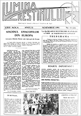 Lumina creștinului - noiembrie 1991