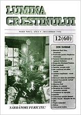 Lumina creștinului - decembrie 1994