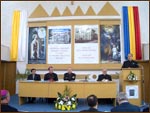 In dreapta: pr. Wilhelm Danca, rector