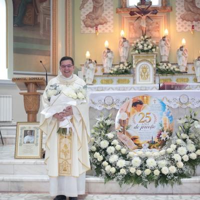 9 august 2026: Buruienești: Jubileu de argint al pr. Daniel Blaj la 25 de ani de preoție