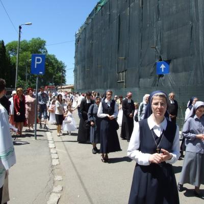6 iunie: Iaşi: Procesiune în solemnitatea Trupul şi Sângele Domnului