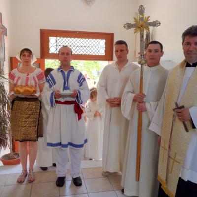 Întâmpinarea tradiţională cu pâine şi sare