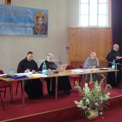 23-24 iunie: Roman: Capitulul provincial extraordinar al Fraţilor Franciscani Conventuali