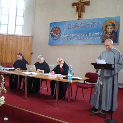 23-24 iunie: Roman: Capitulul provincial extraordinar al Fraţilor Franciscani Conventuali