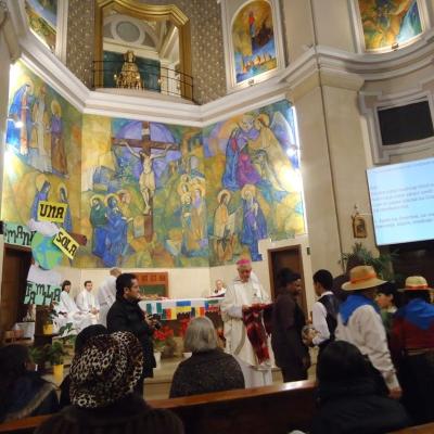 16 ianuarie: Lleida (Spania): "O singură familie umană"