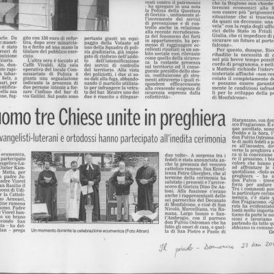 21-22 ianuarie: Vizita Preasfinţitului Petru Gherghel la Gorizia