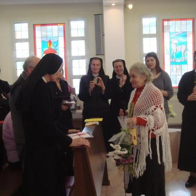 23 ianuarie: Iaşi: Liturghie de mulţumire pentru cei 15 ani ai prezenţei sorei Serena Ciserani în România