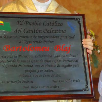 24 ianuarie: Ecuador: Sărbătoare în Parohia "San Bartolomé
