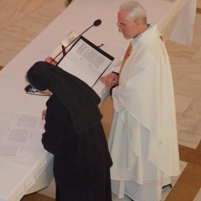 19 martie: Iaşi: Depunerea voturilor pe viaţă de către sr. Marinela Lungu din Iaşi, în cadrul Congregaţiei "Slujitoarele Săracilor"