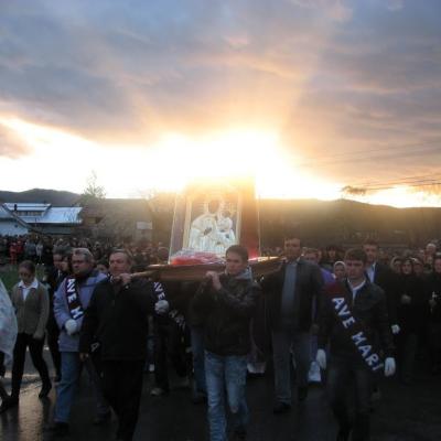 7-10 aprilie: Cleja "Sfântul Francisc de Assisi": Pelerinajul icoanei Maicii Domnului