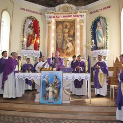 16 aprilie: Barticeşti: Funeraliile părintelui Iosif Blaj, OFMConv.
