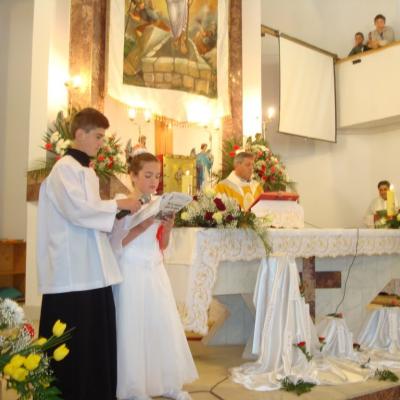 15 mai: Cleja "Sf. Francisc de Assisi": Prima Sfântă Împărtăşanie