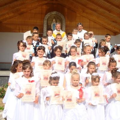 15 mai: Cleja "Sf. Francisc de Assisi": Prima Sfântă Împărtăşanie