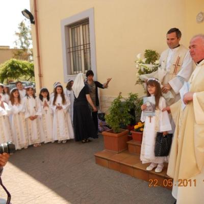 22 mai: Roma: Prima Sfântă Împărtăşanie în comunitatea catolicilor români
