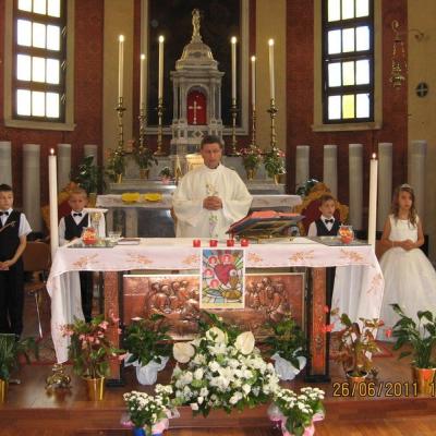 26 iunie: Padova: Prima Sfântă Împărtăşanie