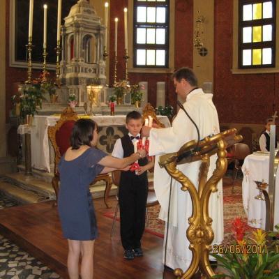 26 iunie: Padova: Prima Sfântă Împărtăşanie
