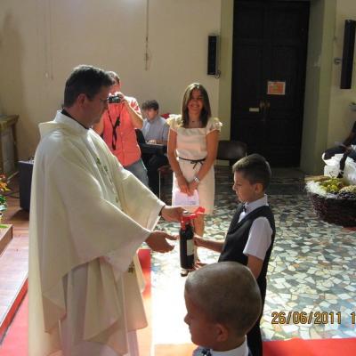 26 iunie: Padova: Prima Sfântă Împărtăşanie