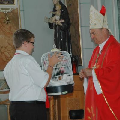 28 august: Gura Humorului: Administrarea sacramentului Mirului