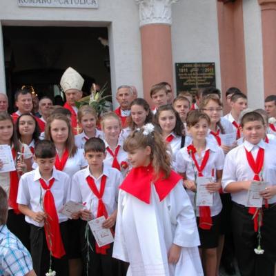 28 august: Gura Humorului: Administrarea sacramentului Mirului