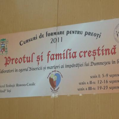5-9 septembrie: Iaşi: Cursuri de formare pentru preoţi - seria I