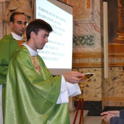 9 octombrie: Roma: Primiţia părintelui Iulian Butnaru, FDP