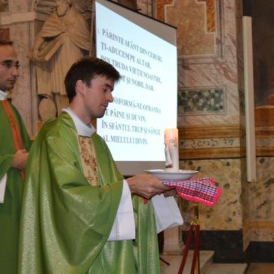 9 octombrie: Roma: Primiţia părintelui Iulian Butnaru, FDP