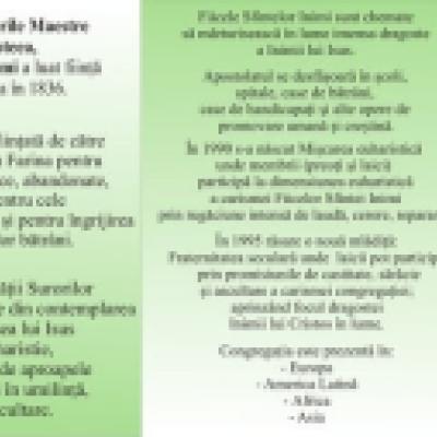 23 octombrie: Roman: Sărbătoare în Congregaţia "Surorile Maestre ale Sfintei Dorotea, Fiicele Sfintelor Inimi"