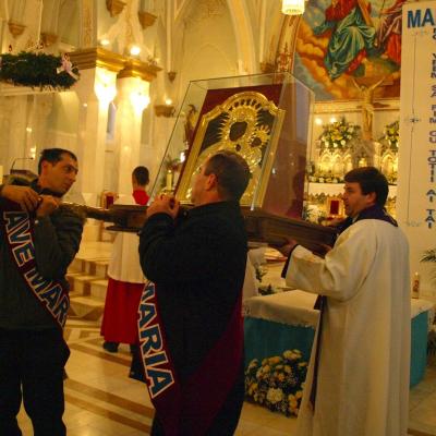 18-21 decembrie: Oituz: Peregrinatio Mariae şi misiuni populare
