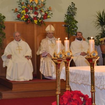 8 ianuarie: Roma: Episcopul auxiliar Giuseppe Marciante în vizită la comunitatea română