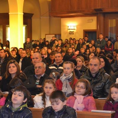 8 ianuarie: Roma: Episcopul auxiliar Giuseppe Marciante în vizită la comunitatea română