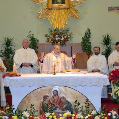 8 ianuarie: Roma: Episcopul auxiliar Giuseppe Marciante în vizită la comunitatea română