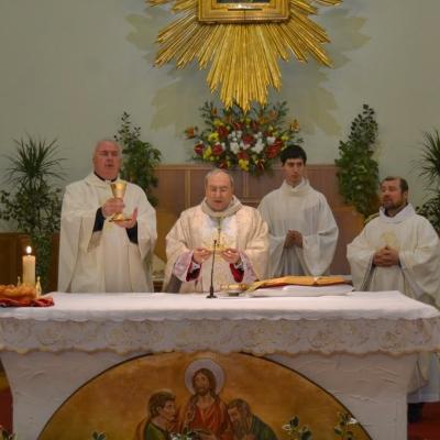 8 ianuarie: Roma: Episcopul auxiliar Giuseppe Marciante în vizită la comunitatea română