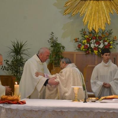 8 ianuarie: Roma: Episcopul auxiliar Giuseppe Marciante în vizită la comunitatea română