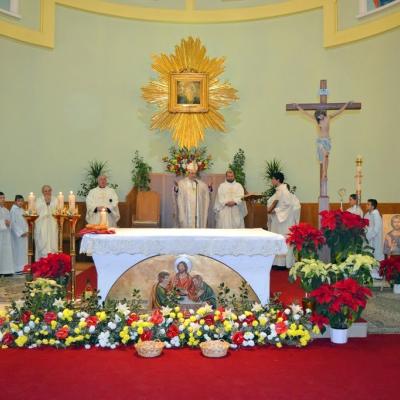 8 ianuarie: Roma: Episcopul auxiliar Giuseppe Marciante în vizită la comunitatea română