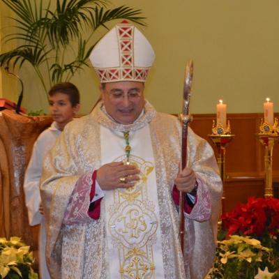 8 ianuarie: Roma: Episcopul auxiliar Giuseppe Marciante în vizită la comunitatea română