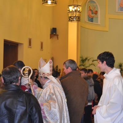 8 ianuarie: Roma: Episcopul auxiliar Giuseppe Marciante în vizită la comunitatea română