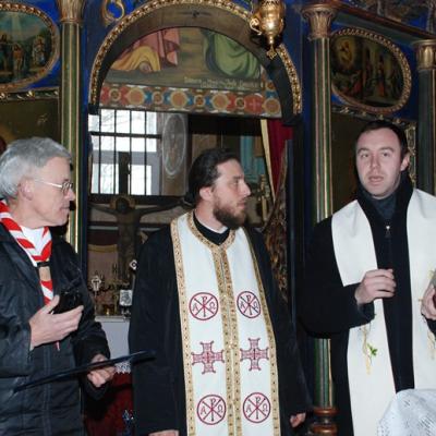 22 ianuarie: Cercetaşii din Pildeşti în vizită la biserica ortodoxă din Gherăeşti