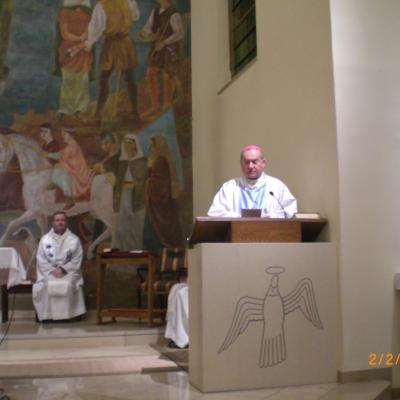 2 februarie: Bad Deutsch-Altenburg: Vizita episcopului Petru Gherghel în localitatea natală a episcopului martir Anton Durcovici