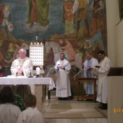 2 februarie: Bad Deutsch-Altenburg: Vizita episcopului Petru Gherghel în localitatea natală a episcopului martir Anton Durcovici