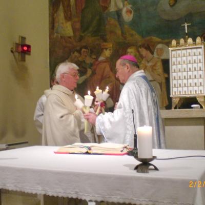 2 februarie: Bad Deutsch-Altenburg: Vizita episcopului Petru Gherghel în localitatea natală a episcopului martir Anton Durcovici