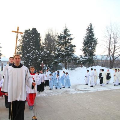 9-11 februarie: Tămăşeni: Peregrinatio Mariae, hramul secundar şi misiuni populare