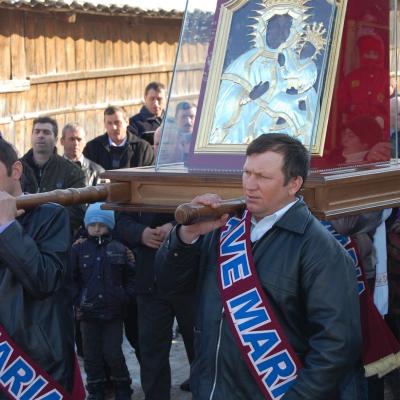 16-19 februarie: Berzunţi: "Peregrinatio Mariae" şi misiuni populare
