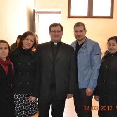 11 martie: Padova: Vizita PS Petru Gherghel la românii catolici