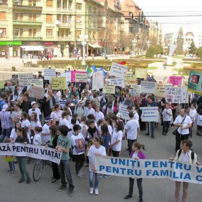 24 martie: Marşul pentru viaţă. Aceeaşi acţiune, acelaşi scop, în oraşe diferite