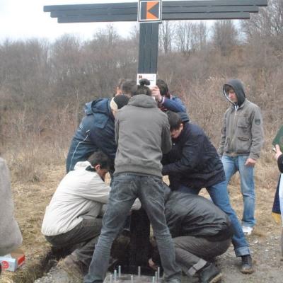 31 martie: Valea Mare: Crucea Asociaţiei Kolping Moldova