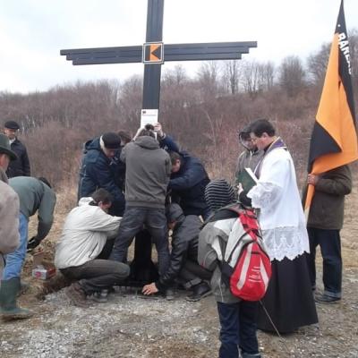 31 martie: Valea Mare: Crucea Asociaţiei Kolping Moldova